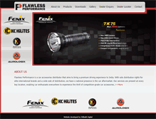 Tablet Screenshot of flawless-performance.com